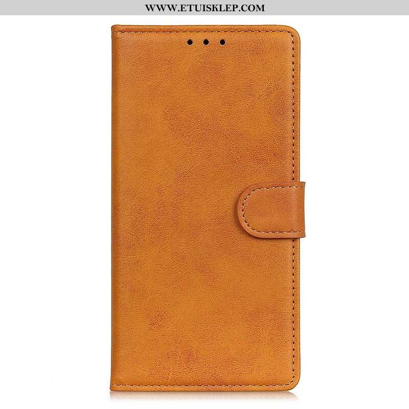 Etui Folio do Oppo Find X3 Pro Efekt Matowej Skóry W Stylu Vintage